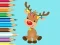 游戏Coloring Book: Cute Christmas Reindeer在线