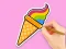 游戏Coloring Book: Rainbow Ice Cream在线