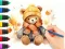 游戏Coloring Book: Autumn Bear在线
