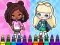 游戏Coloring Book: Aha World Sporty Girl在线