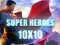 游戏Super heroes 10х10在线