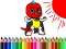 游戏Back To School: Mask Boy Coloring在线