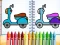 游戏Cute Bike Coloring Book在线