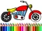 游戏Back To School: Motorbike Coloring在线