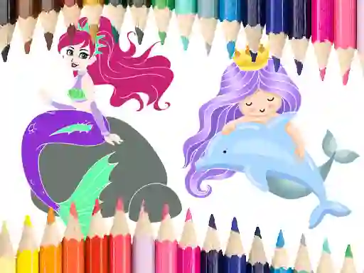 游戏Mermaid Coloring Book在线