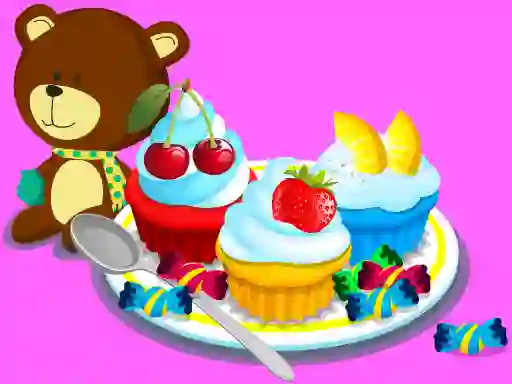游戏Cooking Colorful Cupcakes在线