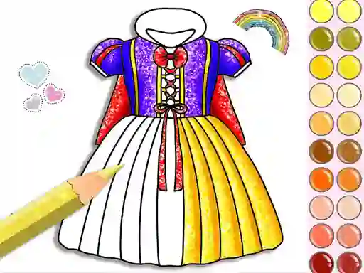 游戏Princess Glitter Coloring在线