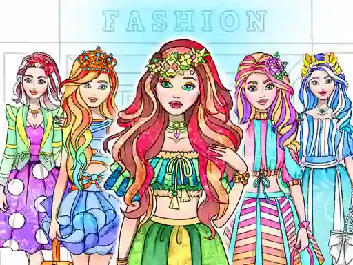 游戏Girl Coloring Dress Up Games在线
