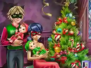 游戏Dotted Girl Family Christmas在线