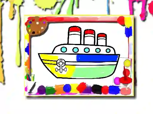 游戏Boats Coloring Book在线