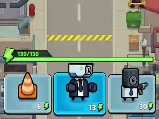 游戏Toilet fight Police vs zombie在线