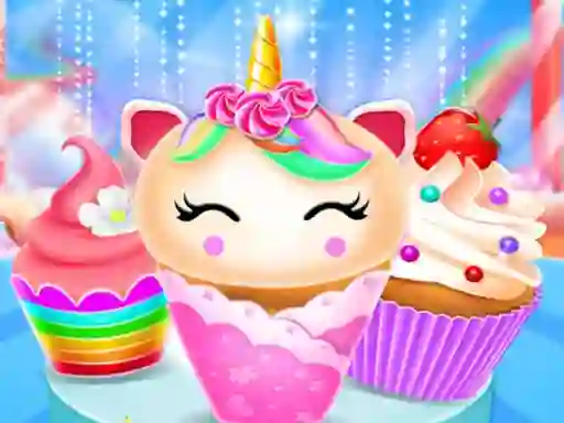 游戏Unicorn Mermaid Cupcake Cooking Design在线