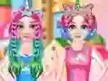 游戏Princesses Rainbow Unicorn Hair Salon在线