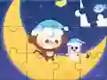 游戏Jigsaw Puzzle: Monkey With Moon在线