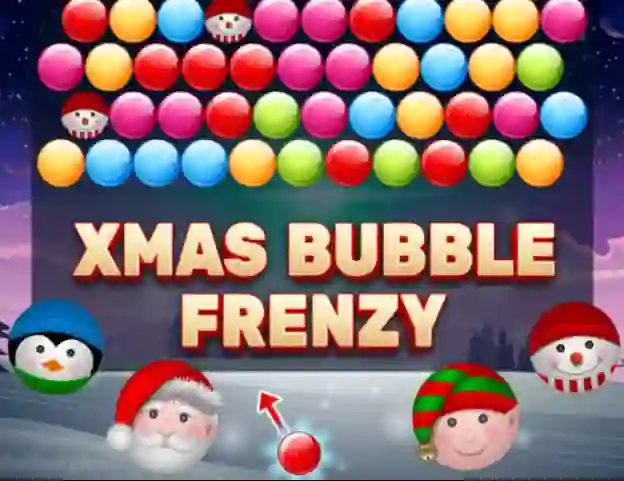 游戏Xmas Bubble Frenzy在线