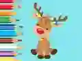 游戏Coloring Book: Cute Christmas Reindeer在线