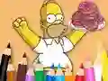 游戏Coloring Book: Simpson Doughnut在线