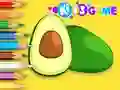 游戏Coloring Book: Avocado Fruit在线