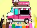 游戏Coloring Book: Ice Cream Car在线