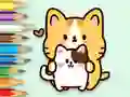游戏Coloring Book: Hugging Cat在线