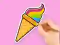游戏Coloring Book: Rainbow Ice Cream在线