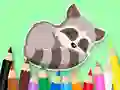 游戏Coloring Book: Baby Raccoon在线
