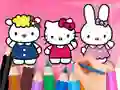 游戏Coloring Book: Hello Kitty With Friends在线