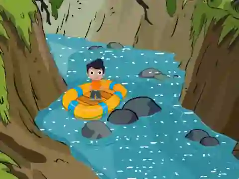 游戏Rescue the Cute Boy from River在线