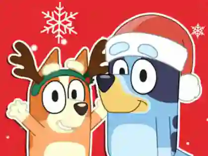 游戏Jigsaw Puzzle: Bluey Christmas Gift在线