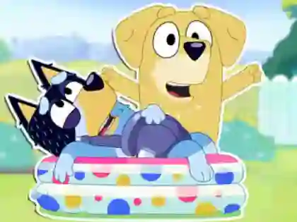游戏Jigsaw Puzzle: Bluey Dad Baby在线