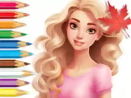 游戏Coloring Book: Barbie Autumn Tale在线