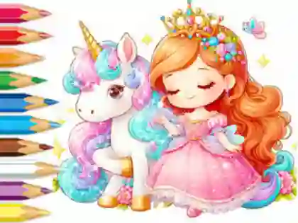 游戏Coloring Book: Unicorn Secret Whisper在线