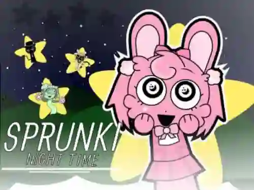 游戏Sprunki Night Time 2在线