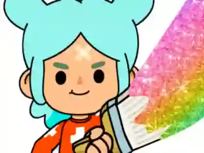 游戏Coloring Book: Toca Boca Rita在线