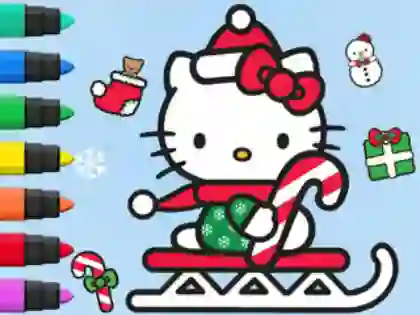 游戏Coloring Book: Hello Kitty Christmas在线