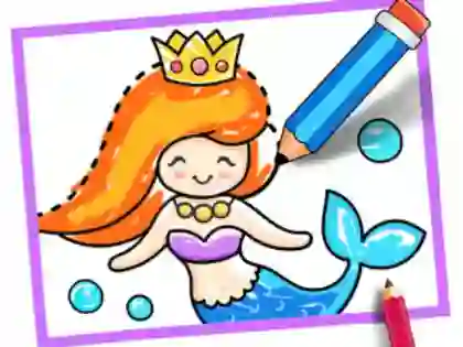 游戏Toddler Drawing: Mermaid在线