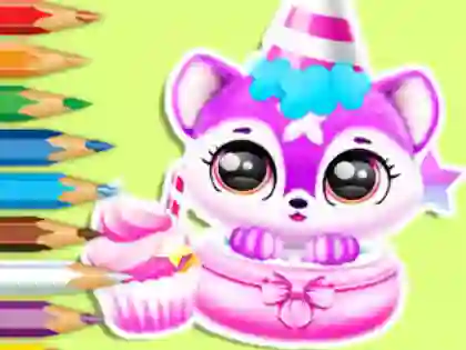 游戏Coloring Book: Baby Fluff's Birthday在线