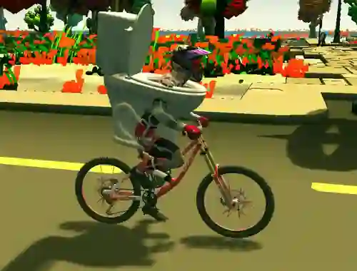 游戏Skibidi Toilet Bike Riding在线