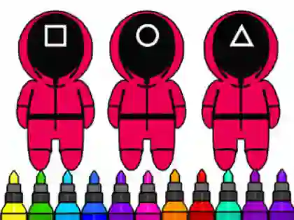 游戏Coloring Book: Squid Game Mask在线