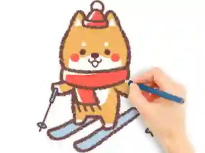 游戏Coloring Book: Skiing Puppy在线