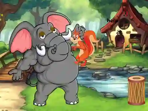 游戏Squirrel Trapped To Giant Elephant在线