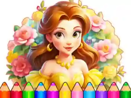游戏Coloring Book: Flower Dress Up在线