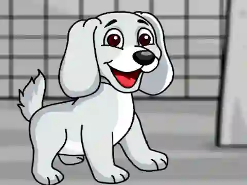 游戏Rescue the White Puppy from Cage在线