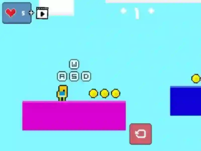 游戏2d Obby Rainbow Parkour在线