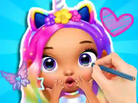 游戏Coloring Book: Fashion Barbie Princess在线