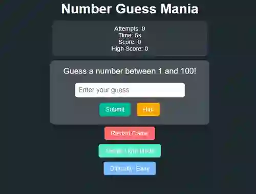 游戏Number Guess Mania在线