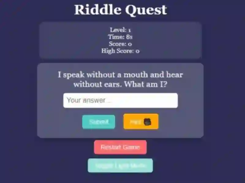 游戏Riddle Quest Brain Teaser在线