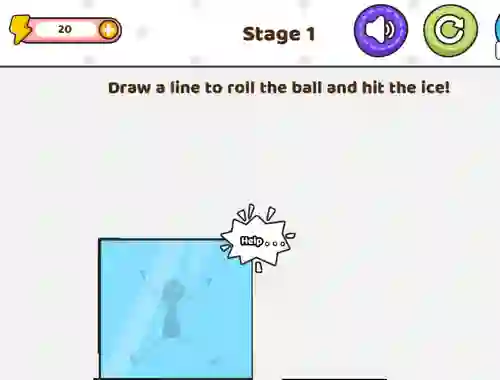 游戏Save The Stick Draw Line在线