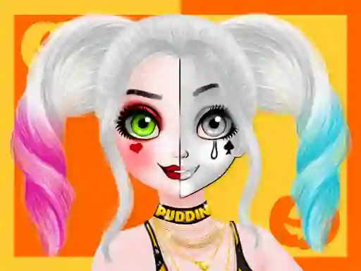 游戏Princess Halloween Makeup Halffaces Tutorial在线
