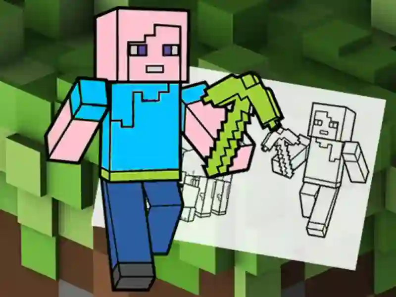 游戏Minecraft Fun Coloring Book在线